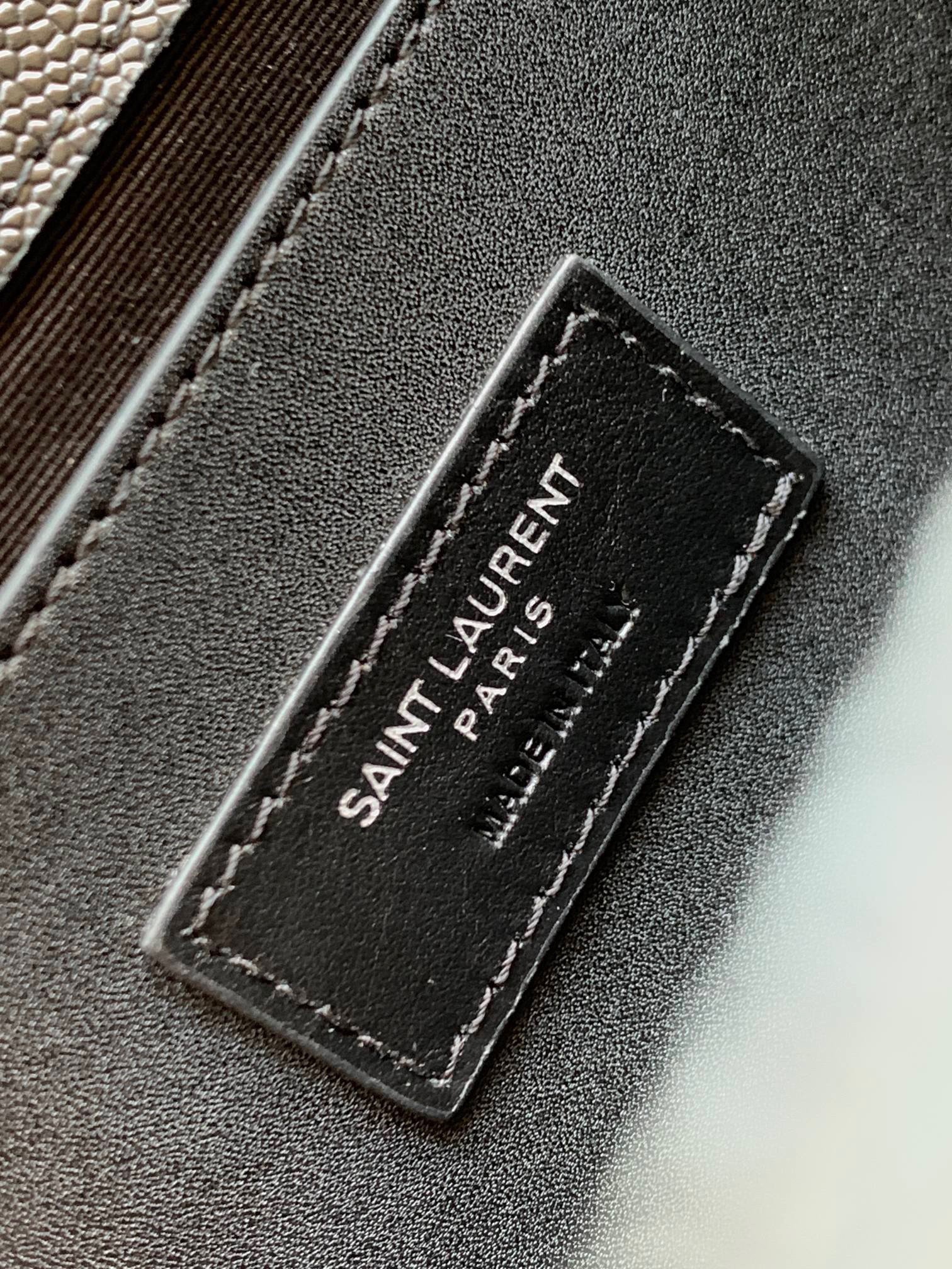 Saint Laurent Kate Small Chain Bag In All Black Grain De Poudre Leather