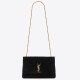 Saint Laurent Kate Medium Reversible Bag In Black Suede and Leather