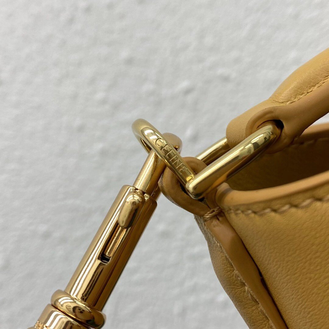 Celine Bucket 16 Bag In Yellow Soft Bare Calfskin