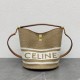 Celine Bucket 16 Bag In Textile with Celine Logo