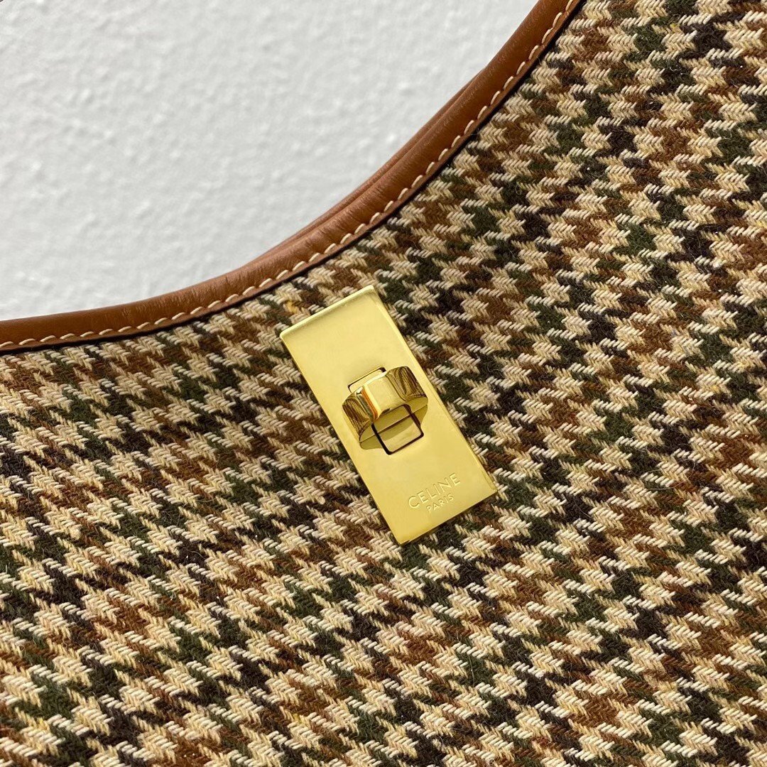 Celine Bucket 16 Bag In Tweed and Calfskin