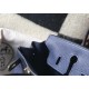 Hermes Birkin 25 Bag In Navy Blue Clemence Leather with GHW