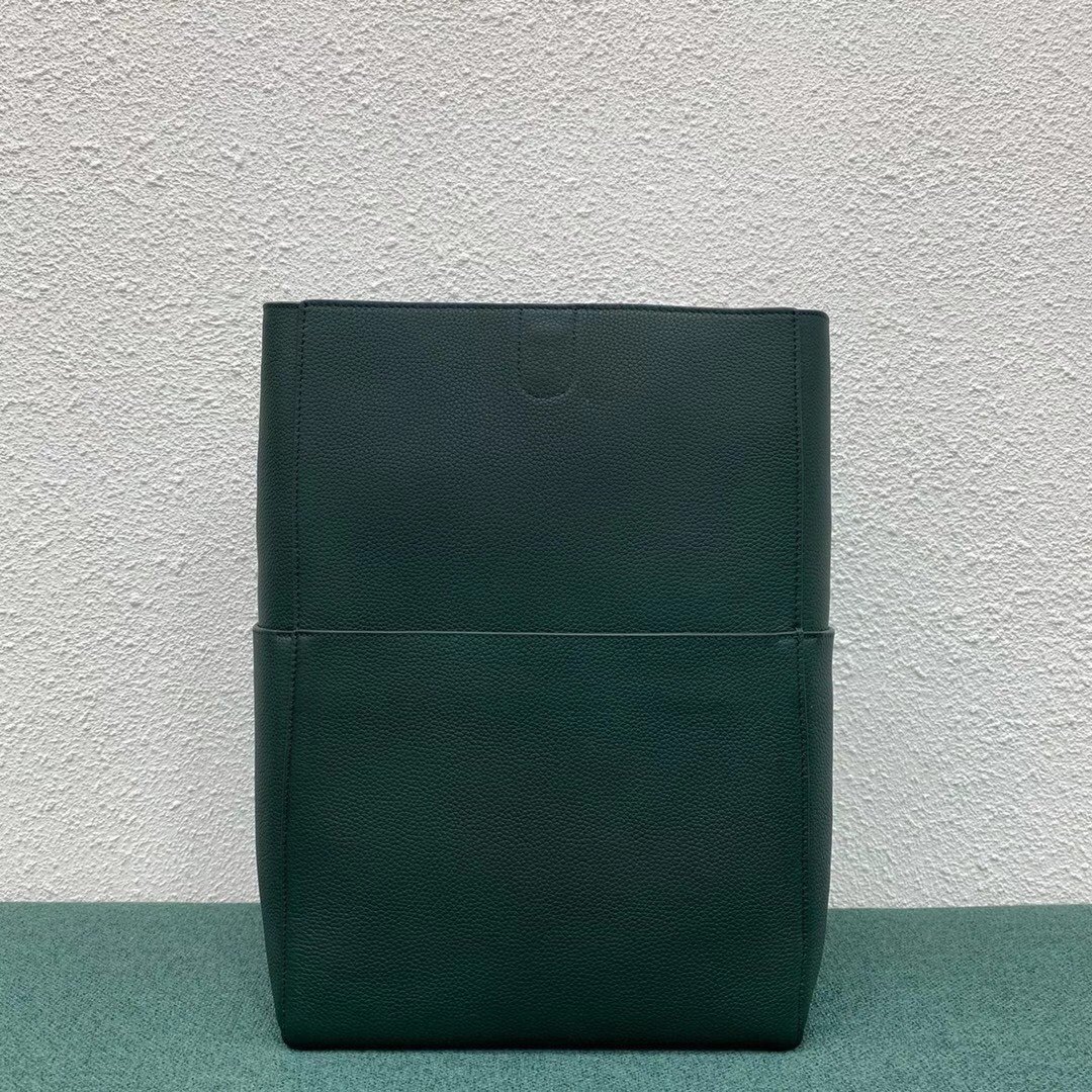 Celine Sangle Bucket Bag In Amazone Grained Calfskin