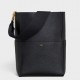 Celine Sangle Bucket Bag In Black Grained Calfskin