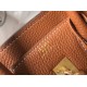 Hermes Birkin 25 Bag In Gold Clemence Leather with GHW