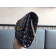 Valentino Rockstud Spike Crossbody Clutch Bag In Black Lambskin