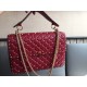 Valentino Rockstud Spike Large Bag In Red Nappa Lambskin