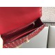 Valentino Rockstud Spike Medium Bag In Red Nappa Lambskin