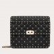 Valentino Rockstud Spike Medium Bag In Black Nappa Lambskin