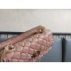 Valentino Rockstud Spike Small Bag In Poudre Nappa Lambskin