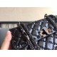 Valentino Rockstud Spike Small Bag In Crinkled Nappa Lambskin