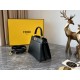 Fendi Peekaboo ISeeU Petite Bag In Black Nappa Leather