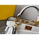 Fendi Peekaboo ISeeU Petite Bag In White Nappa Leather