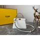 Fendi Peekaboo ISeeU Petite Bag In White Nappa Leather