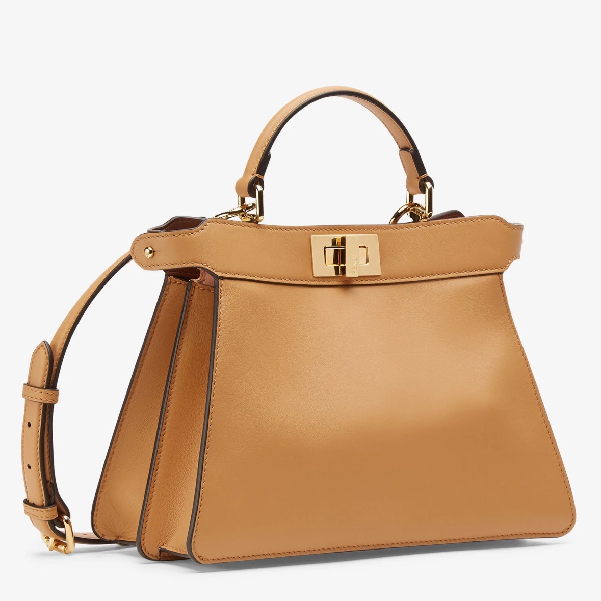 Fendi Peekaboo ISeeU Small Bag In Beige Calfskin