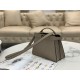 Fendi Peekaboo ISeeU Small Bag In Grey Calfskin