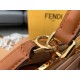 Fendi Peekaboo ISeeU Medium Bag In Brown Calfskin