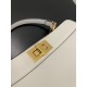 Fendi Peekaboo ISeeU Medium Bag In White Calfskin