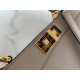 Fendi Peekaboo ISeeU Medium Bag In Grey Calfskin