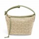 Loewe Cubi Small Bag In Green Anagram Jacquard