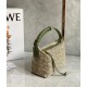 Loewe Cubi Small Bag In Green Anagram Jacquard