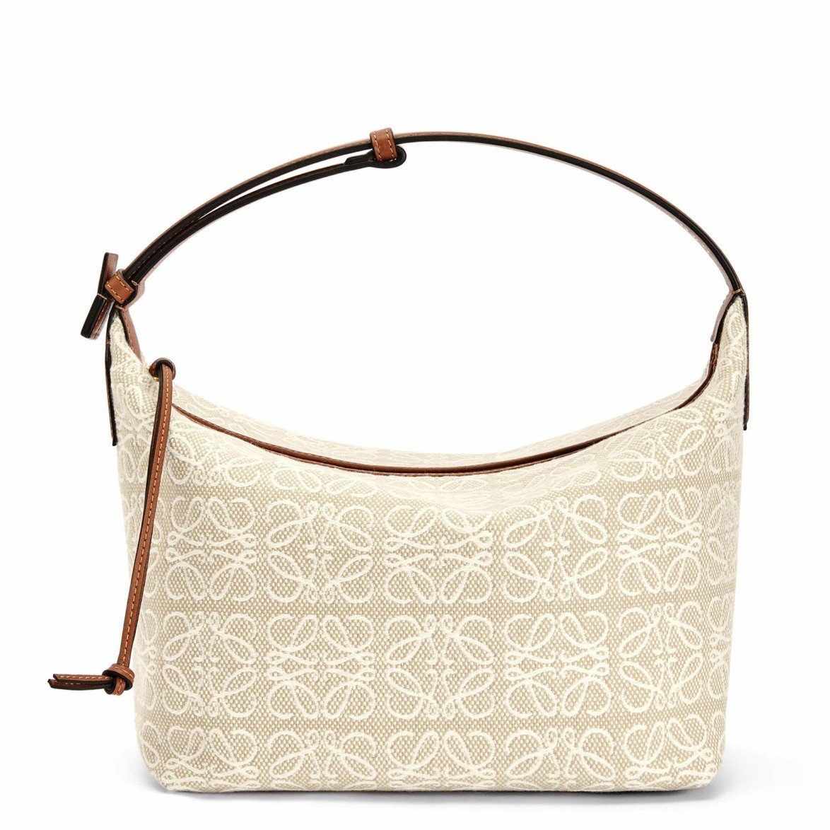 Loewe Cubi Medium Bag in Ecru Anagram Jacquard