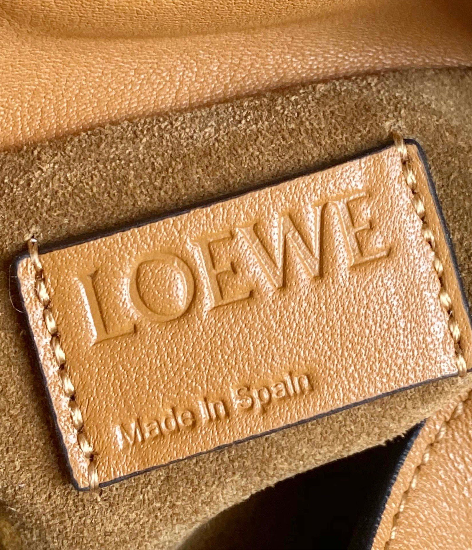 Loewe Flamenco Nano Clutch In Brown Nappa Leather