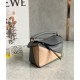 Loewe Puzzle Mini Bag In Asphalt Grey/Nude/Green Calfskin