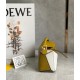 Loewe Puzzle Mini Bag In Ochre/White/Taupe Calfskin