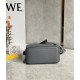 Loewe Puzzle Mini Bag In Asphalt Grey Grained Calfskin