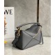 Loewe Puzzle Small Bag In Asphalt Grey Grained Leather