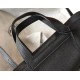 Hermes Halzan 31cm Bag In Black Clemence Leather