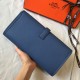 Hermes Jige Elan 29 Clutch Bag In Blue Agate Epsom Leather