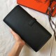 Hermes Jige Elan 29 Clutch Bag In Black Epsom Leather