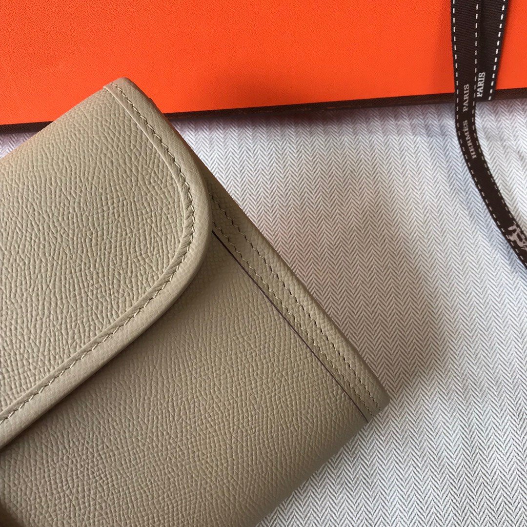 Hermes Jige Elan 29 Clutch Bag In Tourterelle Epsom Leather