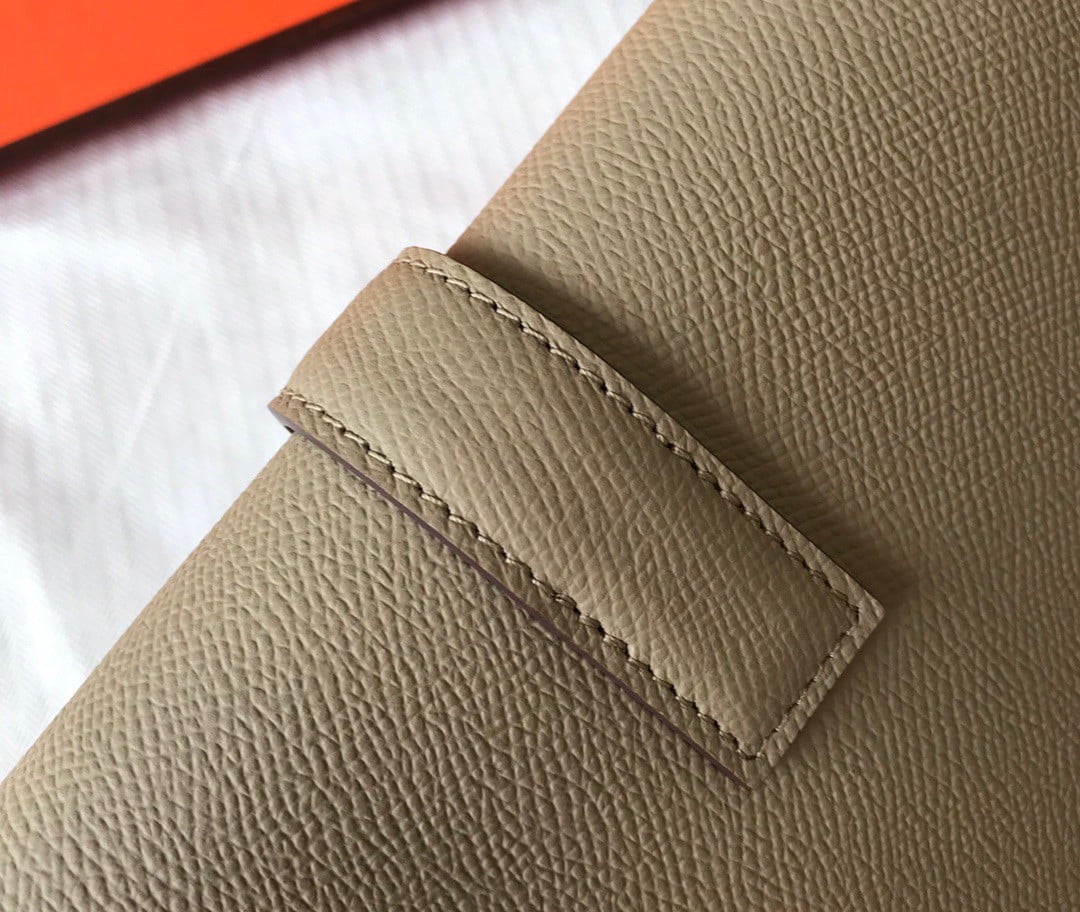 Hermes Jige Elan 29 Clutch Bag In Tourterelle Epsom Leather