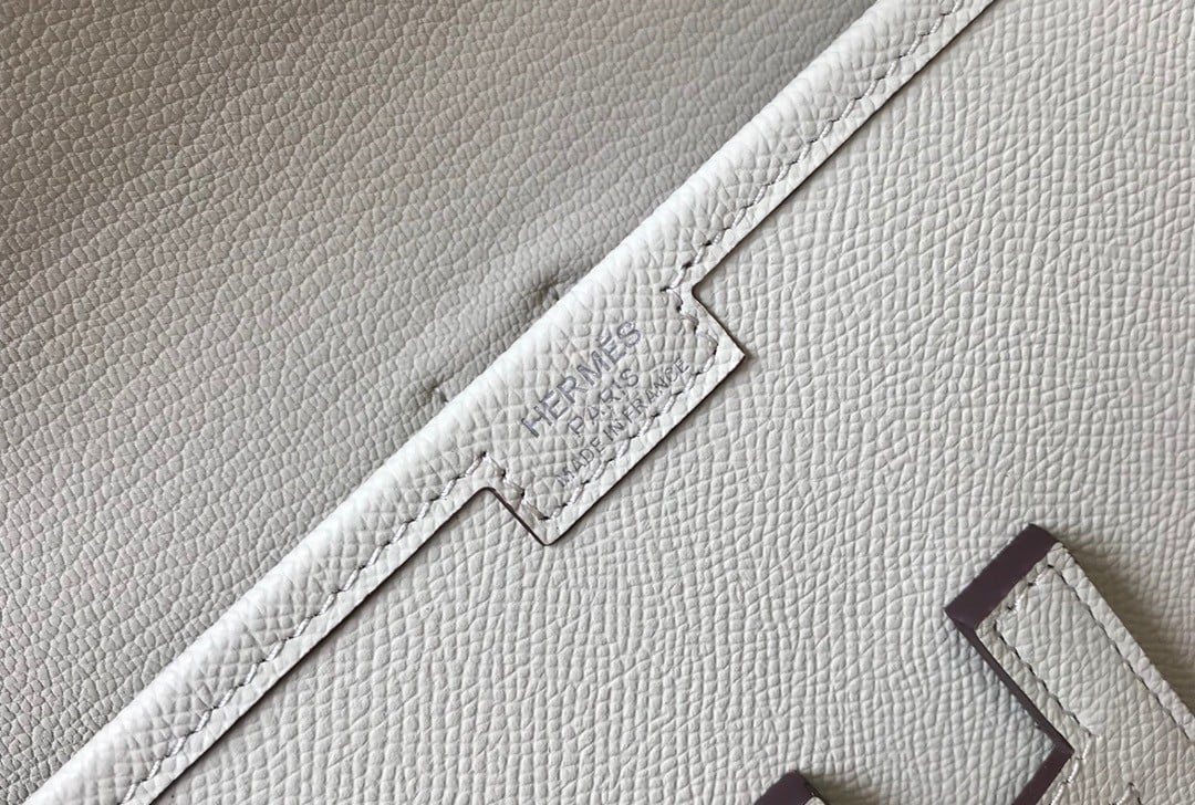 Hermes Jige Elan 29 Clutch Bag In Beton Epsom Leather