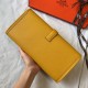 Hermes Jige Elan 29 Clutch Bag In Yellow Epsom Leather