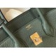 Hermes Birkin 25 Bag In Vert Amande Clemence Leather with GHW