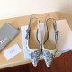 Dior J'Adior Slingback Pumps 65mm In Blue Toile de Jouy Cotton