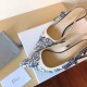 Dior J'Adior Slingback Pumps 65mm In Blue Toile de Jouy Cotton