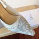 Dior J'Adior Slingback Pumps 65mm In Grey Toile de Jouy Cotton