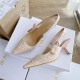 Dior J'Adior Slingback Pumps 65mm In Pink Toile de Jouy Cotton