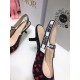 Dior J'Adior Slingback Pumps 65mm In Hearts I Love Cotton