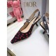 Dior J'Adior Slingback Pumps 65mm In Hearts I Love Cotton