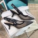 Dior J'Adior Slingback Pumps 65mm In Black Mesh