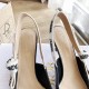 Dior J'Adior Slingback Pumps 65mm In Black Patent Calfskin