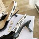 Dior J'Adior Slingback Pumps 65mm In Black Patent Calfskin