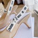 Dior J'Adior Slingback Pumps 65mm In Nude Patent Calfskin