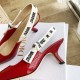 Dior J'Adior Slingback Pumps 65mm In Red Patent Calfskin